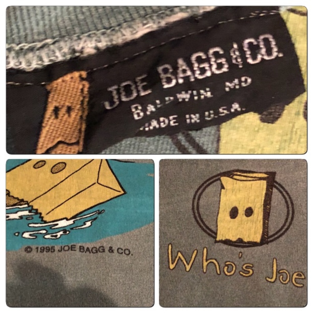 Vtg 1995 Joe Baggs Surf Tee View 4